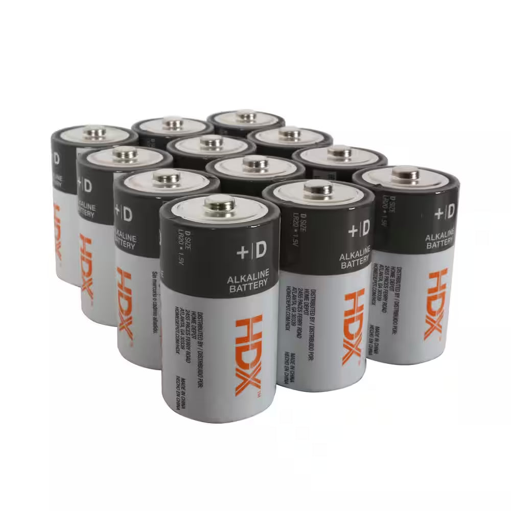 D Alkaline Battery (12-Pack)